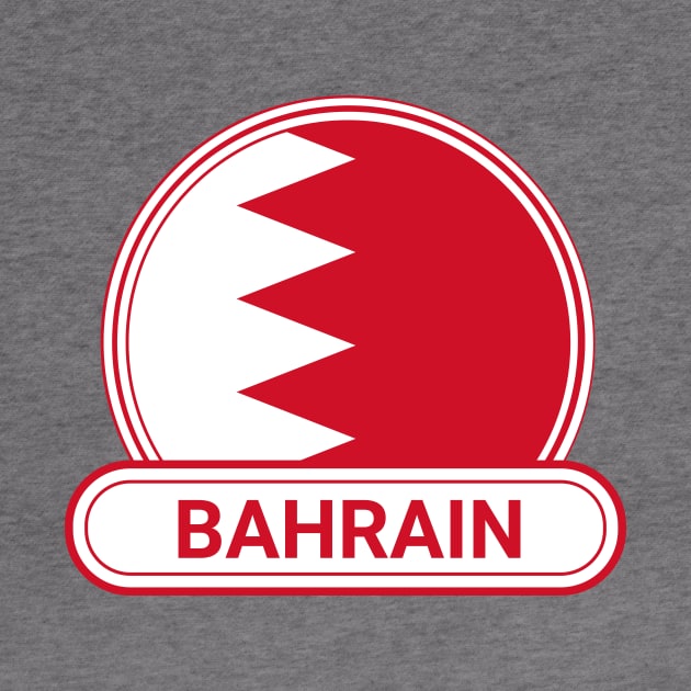 Bahrain Country Badge - Bahrain Flag by Yesteeyear